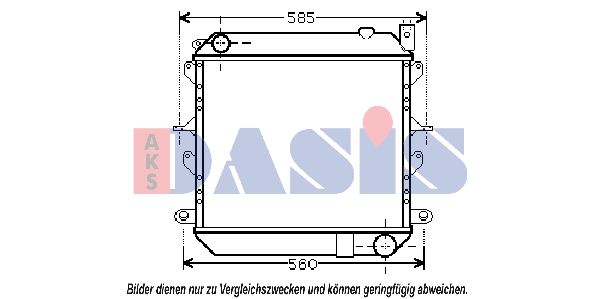 AKS DASIS radiatorius, variklio aušinimas 071910N